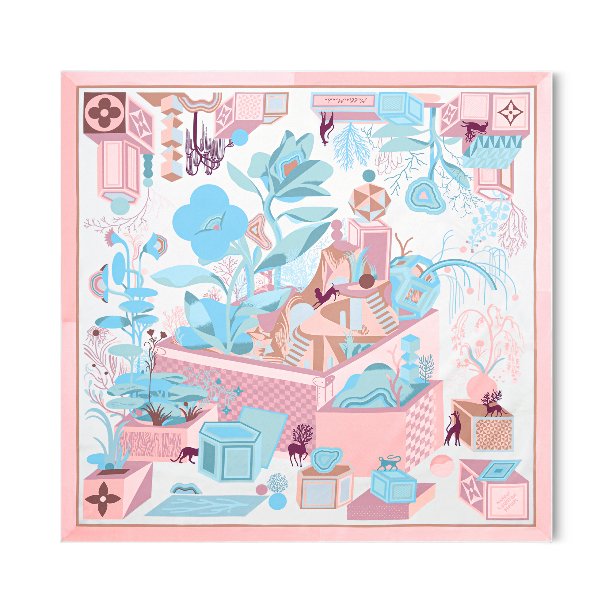LOUISVUITTONルイヴィトン バンドー　シルク LOUIS VUITTON ルイヴィトン バンドー スカーフ シルク
